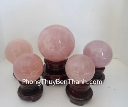 Quả cầu thạch anh hồng FM181-F1-741