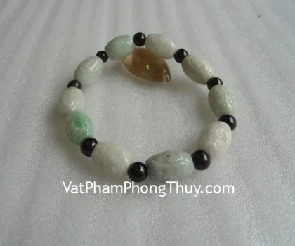 Chuỗi ngọc Myanmar 9 hạt lớn, 9 hạt lựu nhỏ FS994